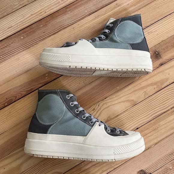 Converse Chuck Taylor All Star Contract High Top Tidepool Sneakers Colorblock 11 - Picture 3 of 8